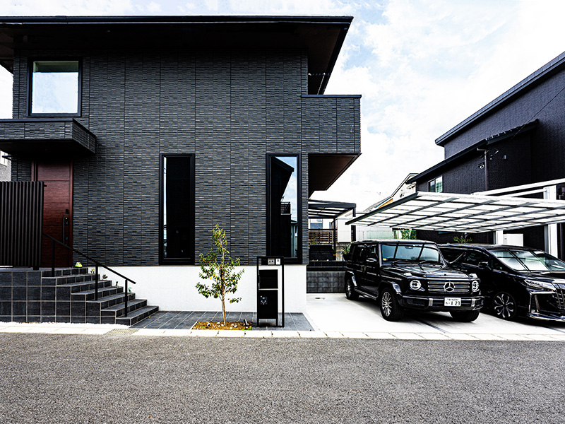 木更津市 モダンナチュラル外構施工事例 平屋エクステリア
