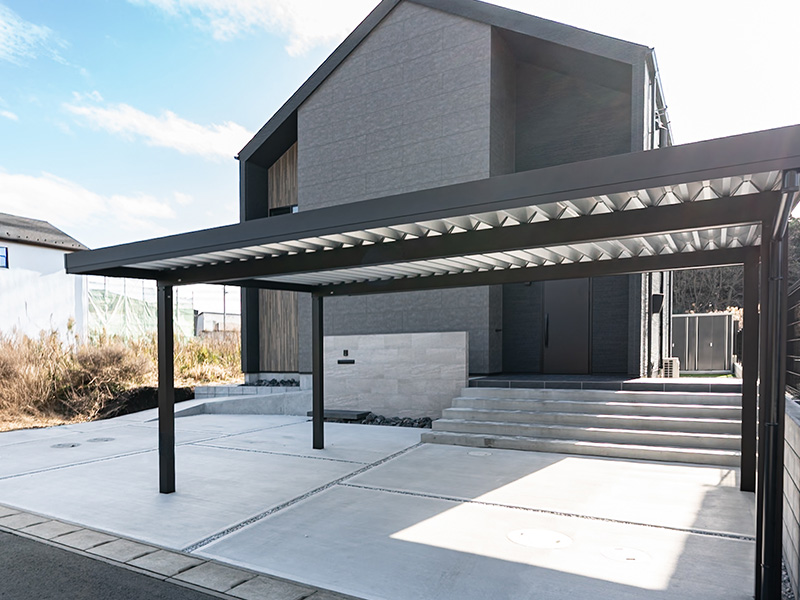 木更津市 モダンナチュラル外構施工事例 ラグジュアリーエクステリア